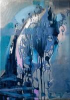 About My Work And My Art - Navyblue Abstract Cm30X40Oils2012 - Oil On Canvas